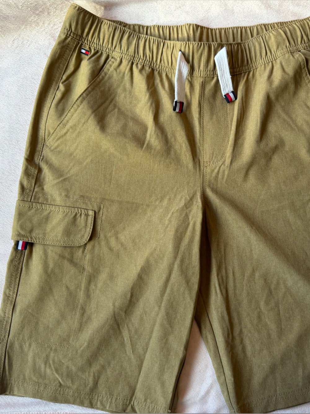 Tommy Hilfiger Khaki/Tan Casual Shorts with Logo Tag